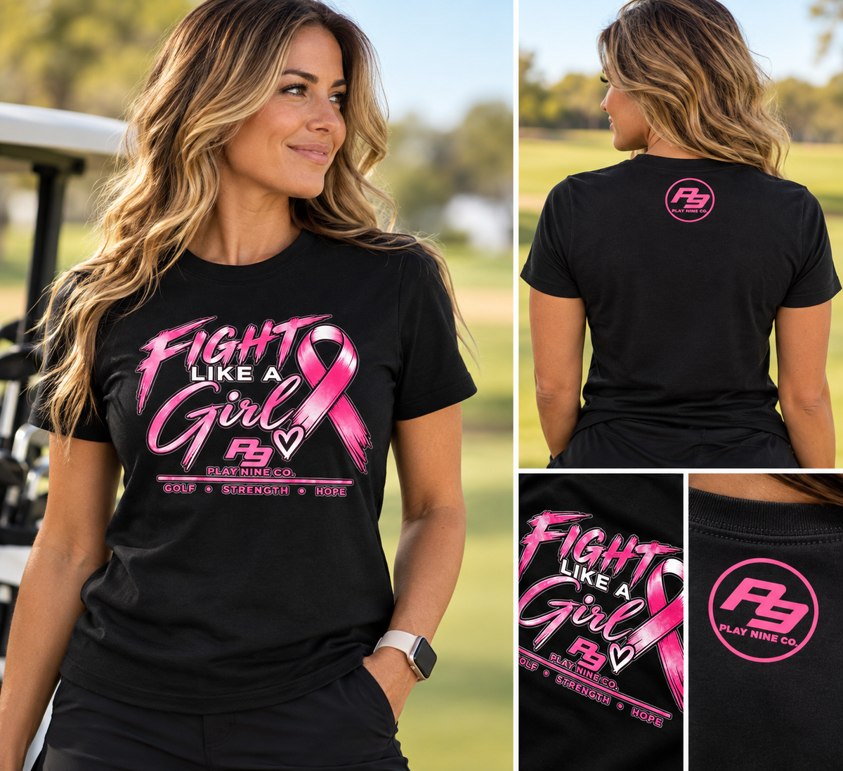 Fight Like A Girl Breast Cancer Awareness Tee