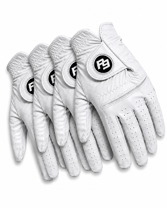Play Nine Co. Premium Cabretta Golf Gloves – 4 Man Team Bundle
