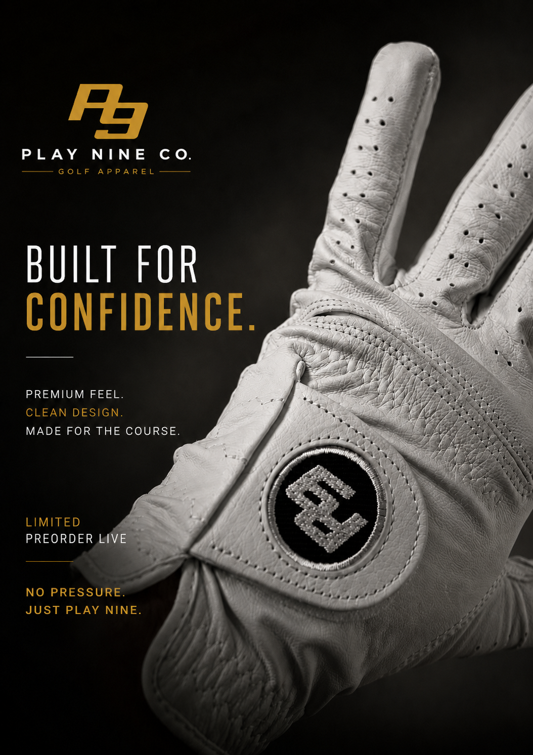 Play Nine Co. Premium Golf Glove — Limited Founder Release