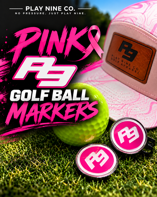 P9 Pink Golf Ball Marker