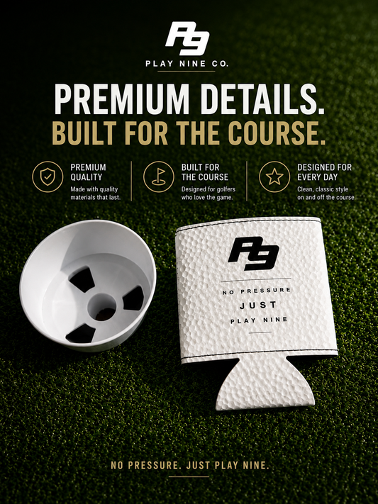 Play 9 Premium Golf Koozie